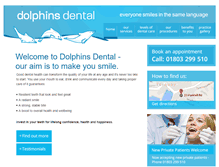 Tablet Screenshot of dolphinsdental.com